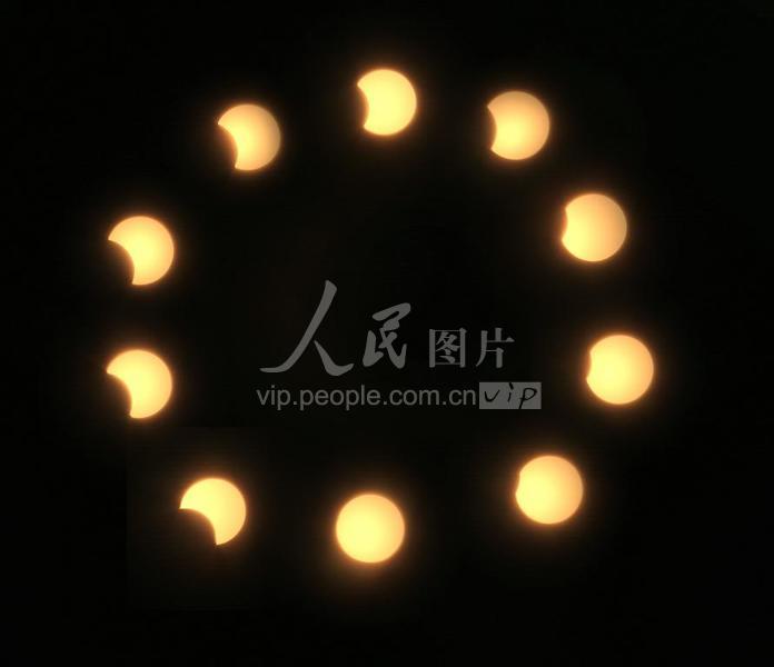 广东鹤山:日食奇观全过程