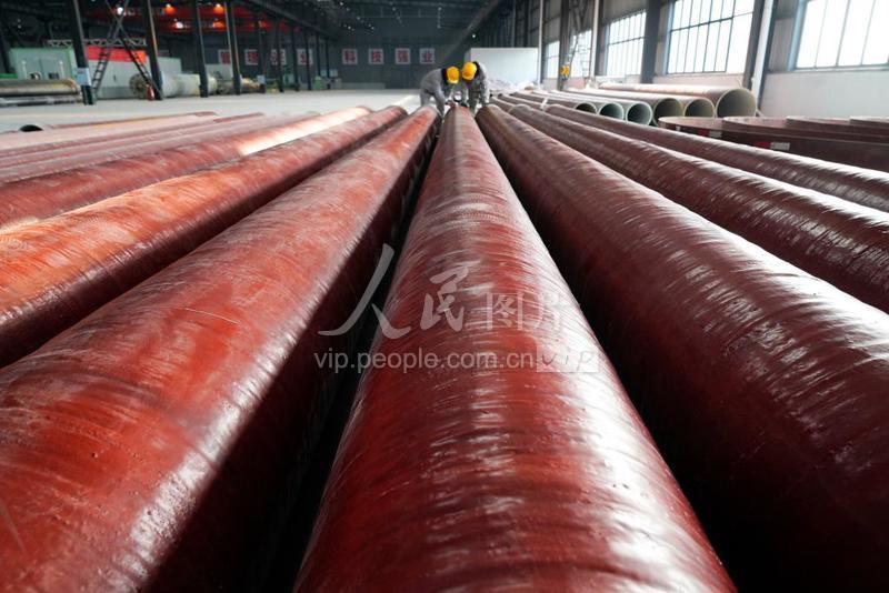 重庆北碚：西南地区首个竹缠绕复合管道生产基地投产人民图片网