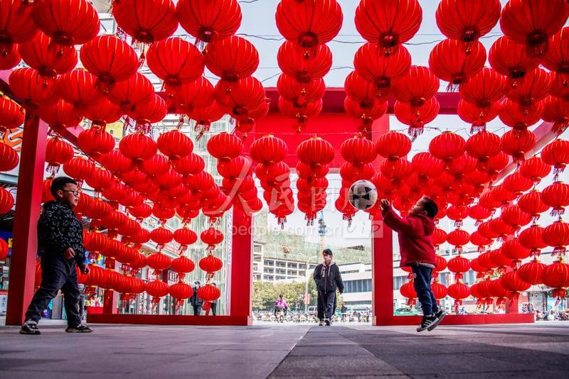 浙江仙居张灯结彩迎新年