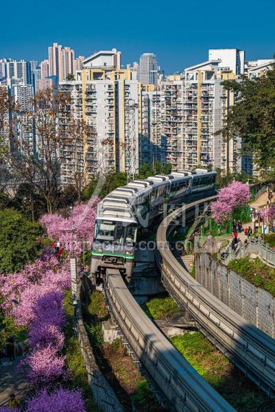 重庆又添网红打卡地—开往春天的地铁