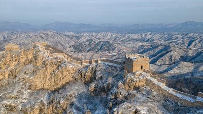 北京司马台长城雪景如画