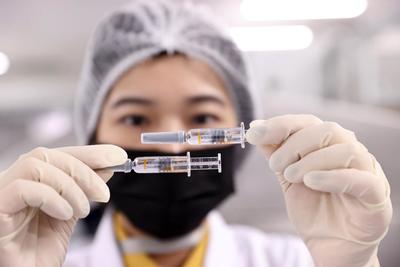 北京:新冠疫苗生产线
