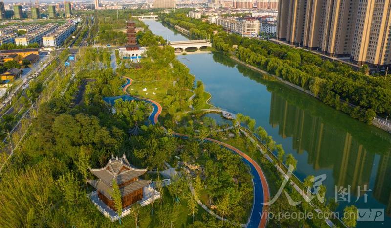 江苏海安:打造运河生态景观带-人民图片网