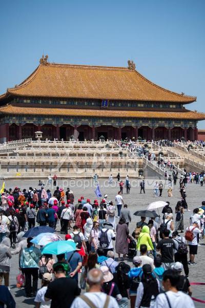 北京：故宫游客如潮-人民图片网