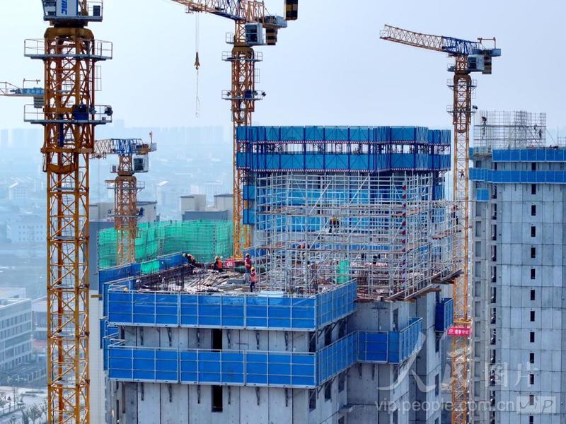安徽合肥：安置房建设正酣-人民图片网