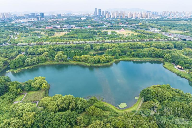 江苏苏州:湿地公园美如画-人民图片网
