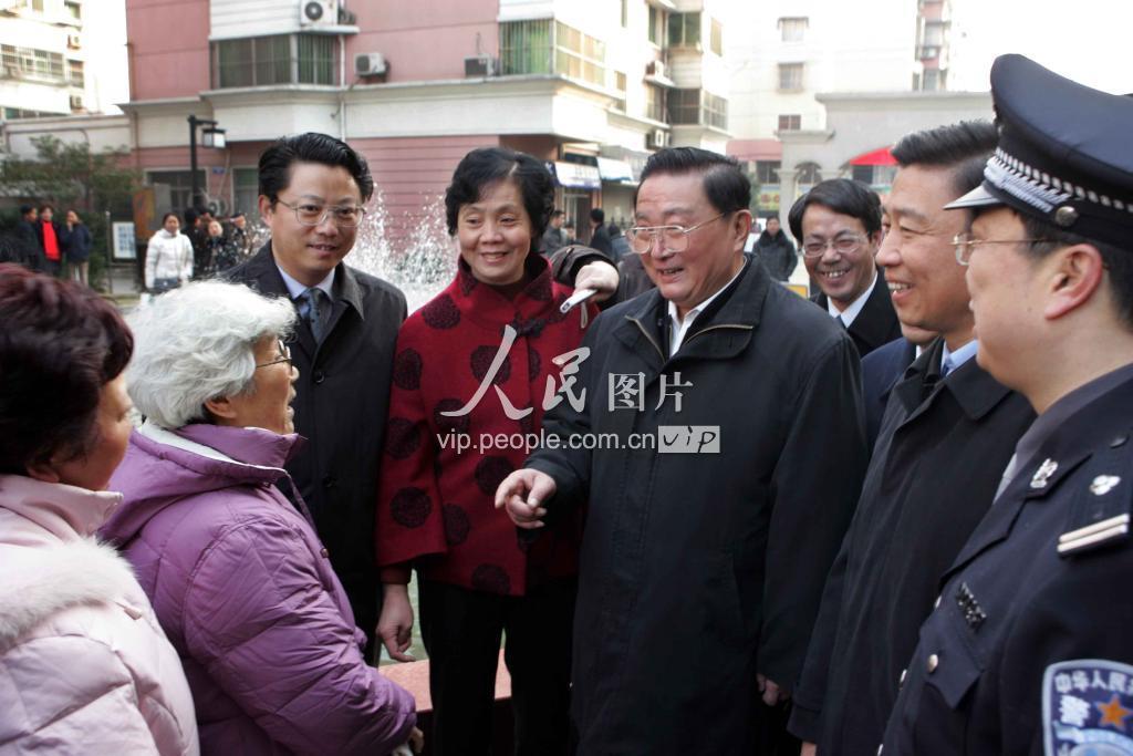 罗干在无锡考察平安创建工作-人民图片网