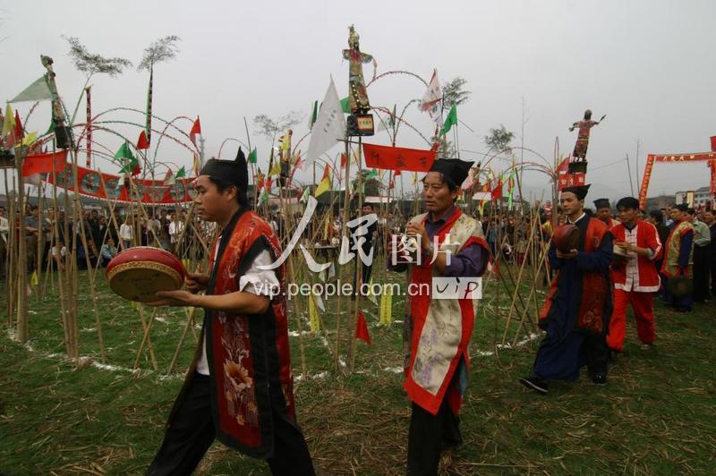 湖南新化:民俗活动大型傩仪《都猖大愿》首次公演-人民图片网