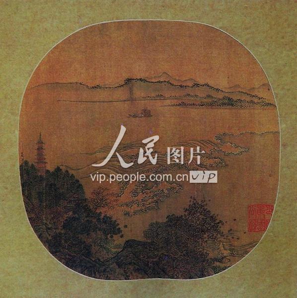 中国名画 宋 夏口 钱塘观潮图-人民图片网