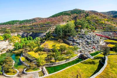 山东青州:胡林古景区秋色如画