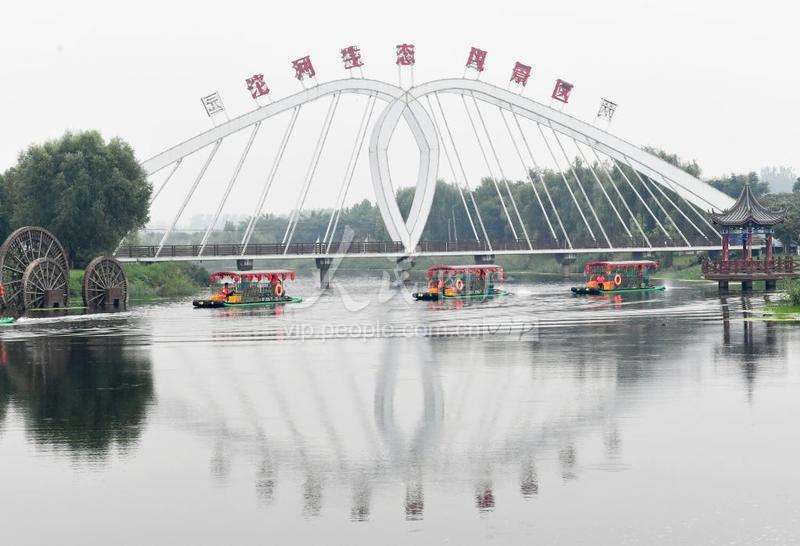 河南夏邑：整治河道打造生态景观-人民图片网