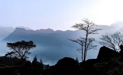 重庆南川金佛山冬日风景画