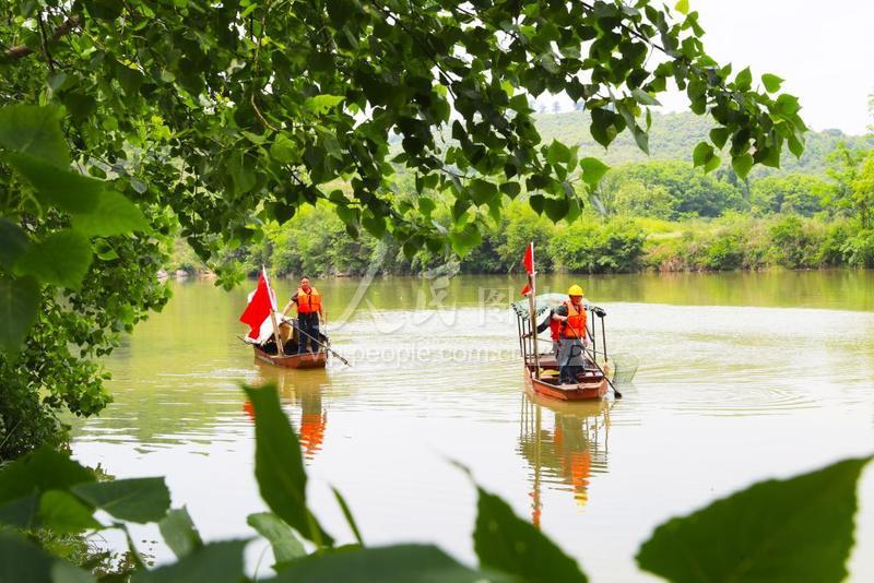 湖南新田：保护舂陵河水 守护美丽家园-人民图片网