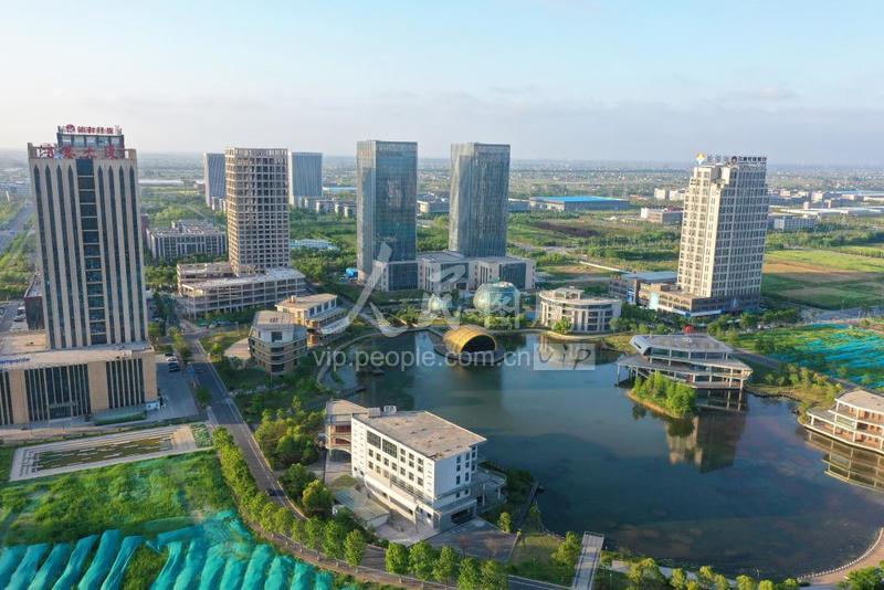 航拍江苏大丰高新技术区-人民图片网