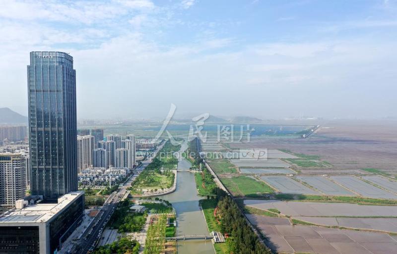 浙江乐清:胜利塘河景色如画