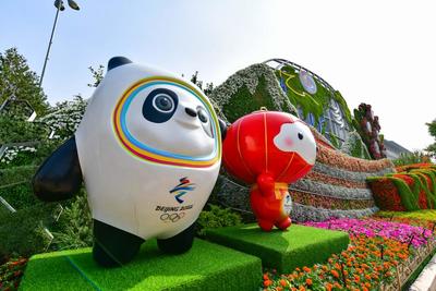 北京建党百年主题花坛