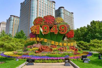 北京建党百年主题花坛