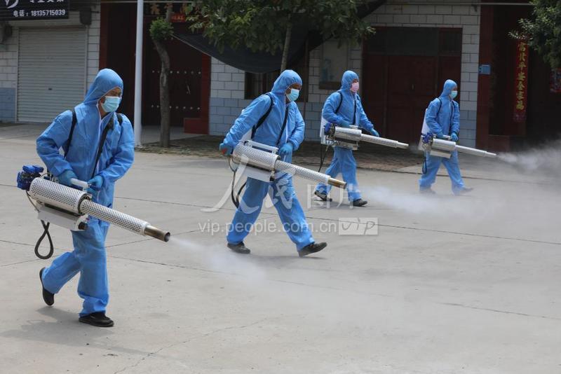 河南温县：全面消杀 防控疫情-人民图片网