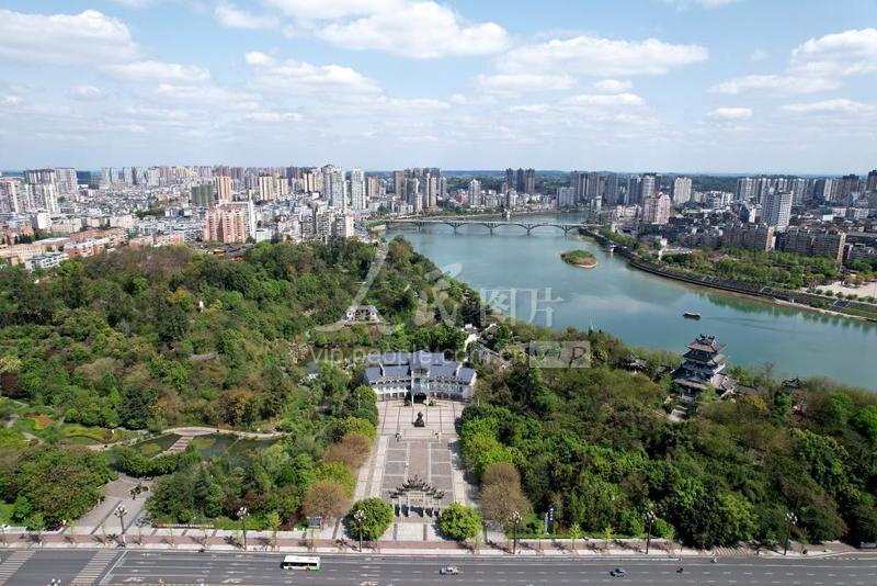 四川内江城市公园景如画