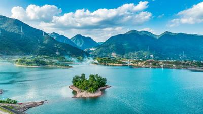 浙江仙居水库景如画