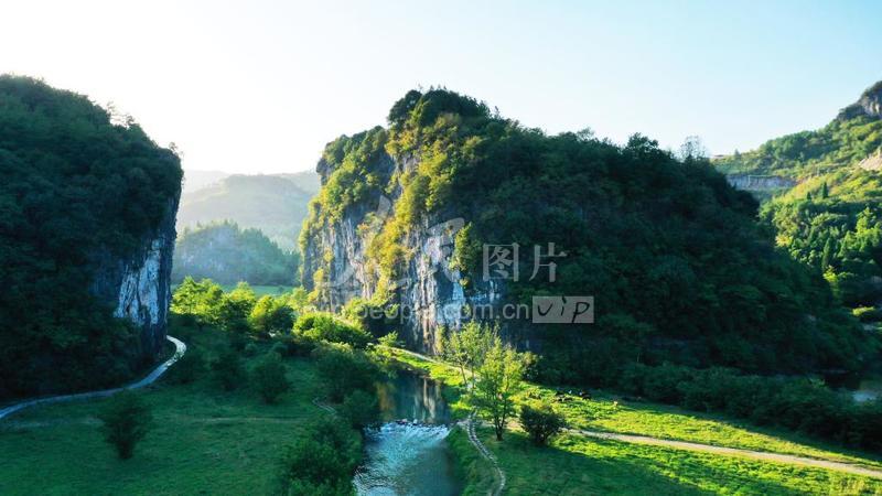湖南涟源:湄江国家地质公园风景如画-人民图片网