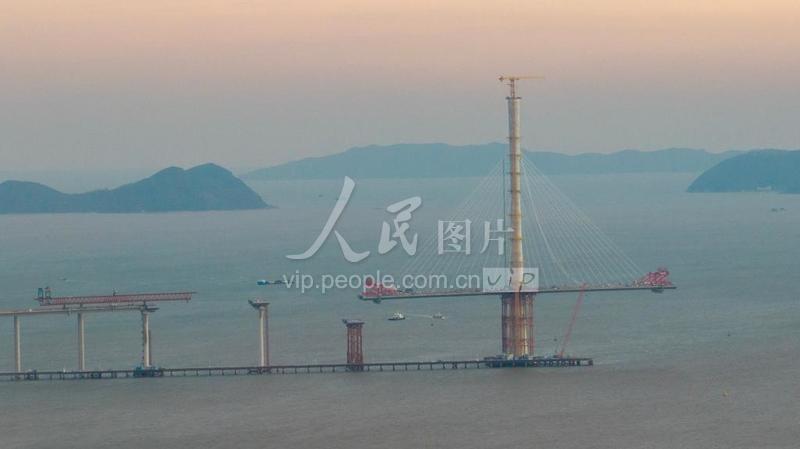 广东珠海：黄茅海跨海通道建设有序推进-人民图片网