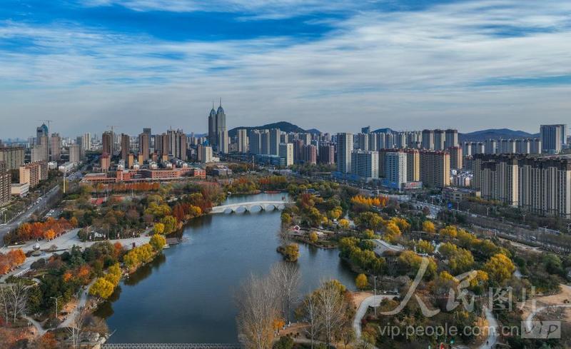 山东枣庄:国家园林城市美景如画-人民图片网