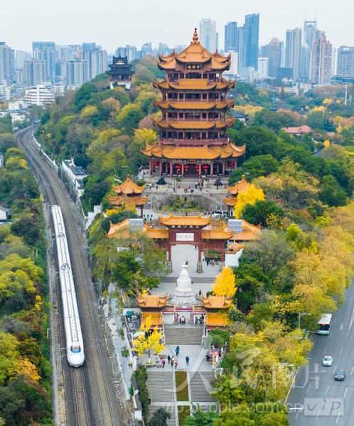 湖北武汉:黄鹤楼初冬美景醉游人-人民图片网