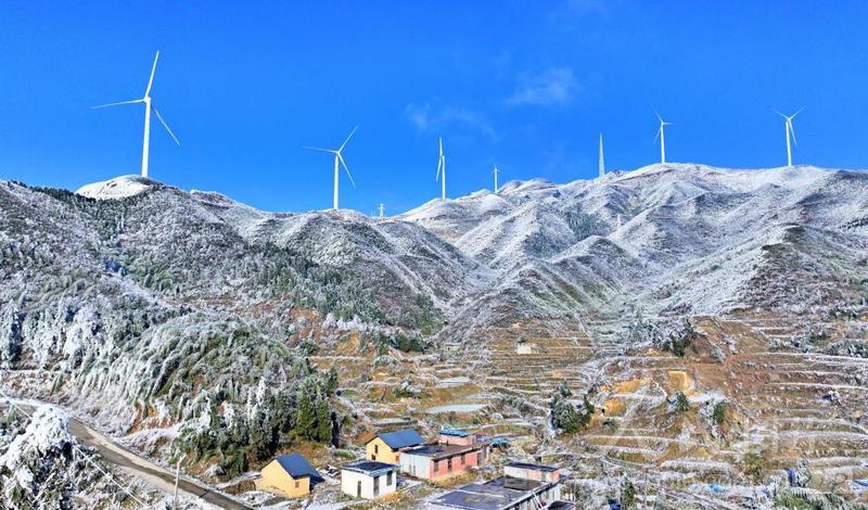 湖南常宁:天堂山上雪景美-人民图片网