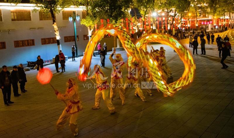 湖南怀化：洪江古商城 越夜越美丽-人民图片网
