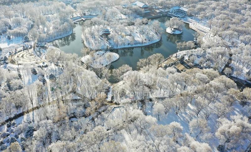 河北张家口:宣化古城雪景-人民图片网