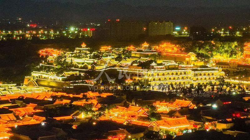 山西忻州：古城夜色美-人民图片网