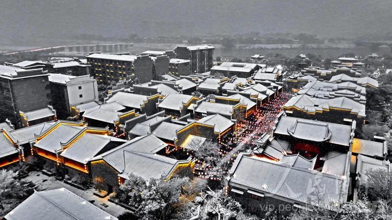 江西永丰：雪润古城展画卷-人民图片网
