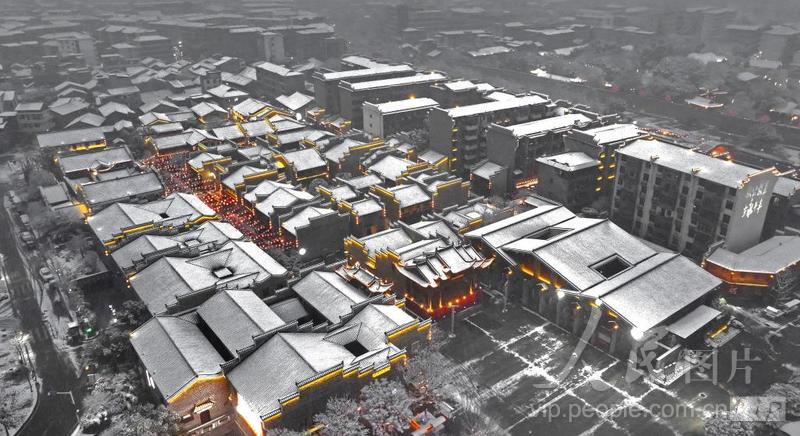 江西永丰：雪润古城展画卷-人民图片网