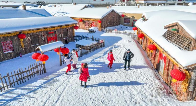 河北遵化:冬日稻田变身“雪乡”美景-人民图片网