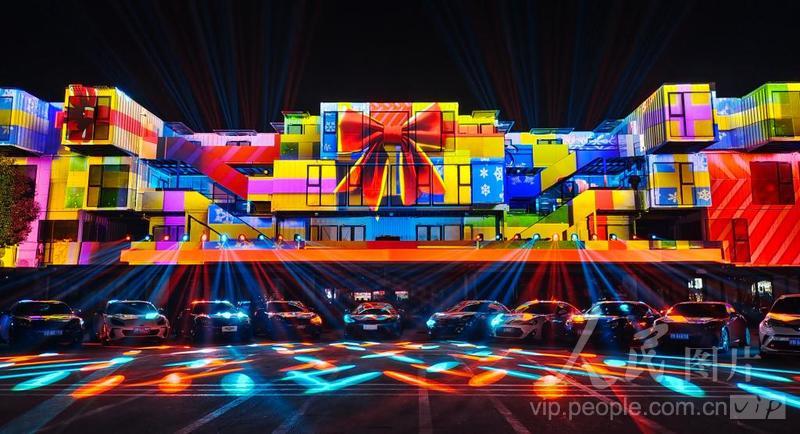 上海:3D光影秀融合文化艺术与科技创新-人民图片网