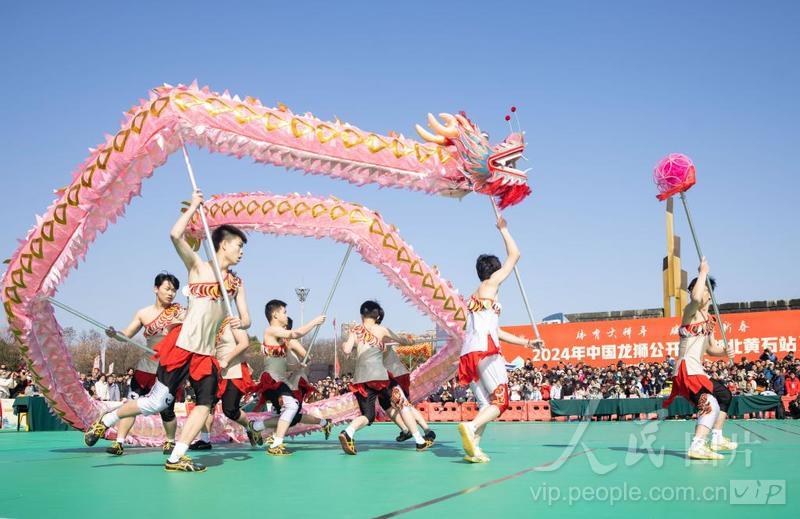 中国龙狮公开赛湖北黄石开赛-人民图片网