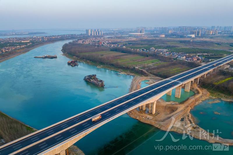 湖北宜都：清江三桥项目全线通车-人民图片网