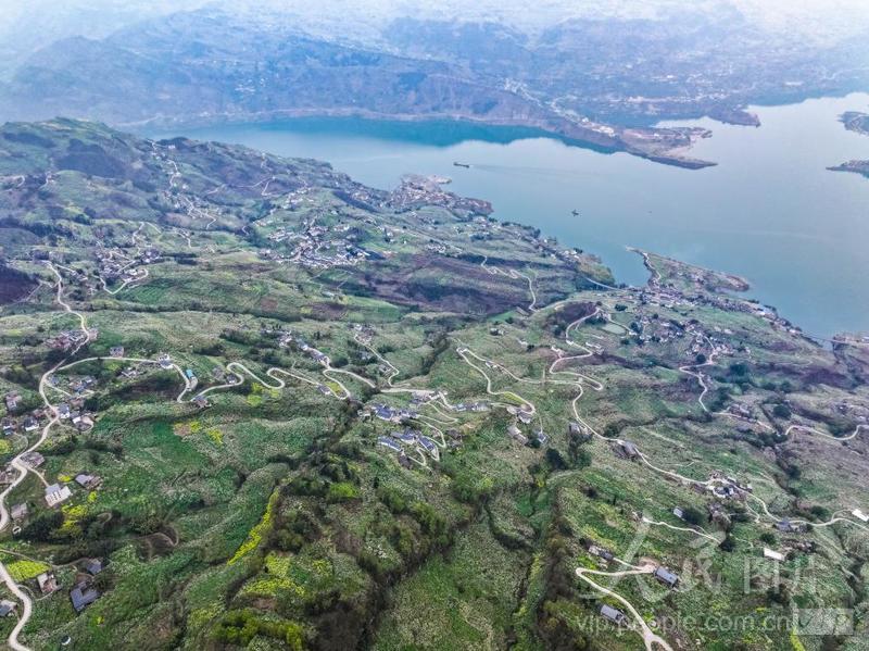 云南绥江:乡村公路春景美-人民图片网