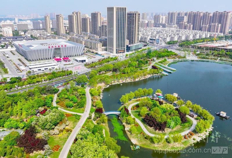 安徽亳州:城市公园景美如画-人民图片网