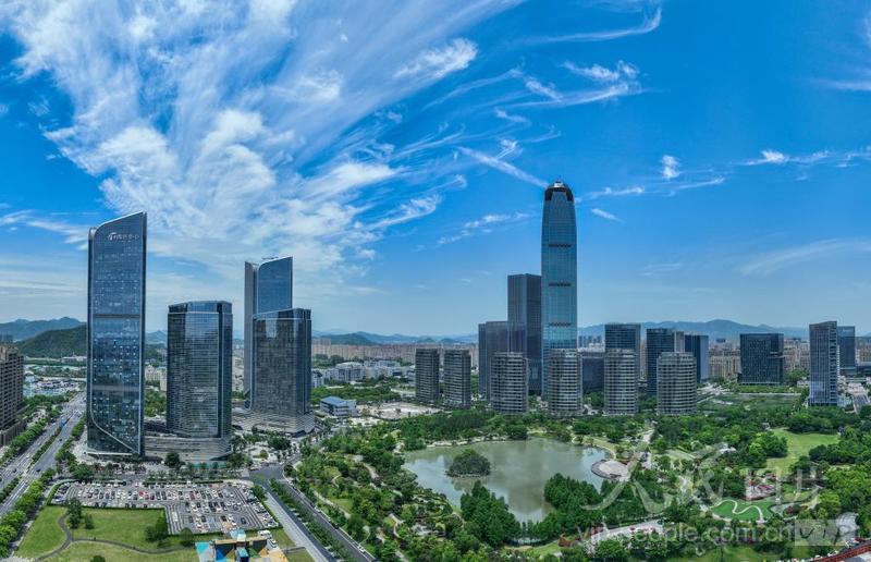 浙江台州:城市湿地美如画-人民图片网