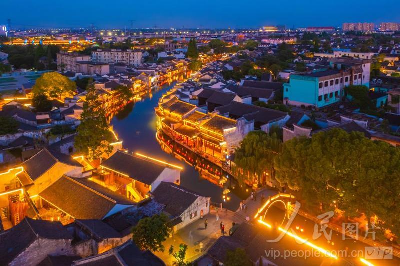 浙江南浔:百间楼夜色迷人-人民图片网
