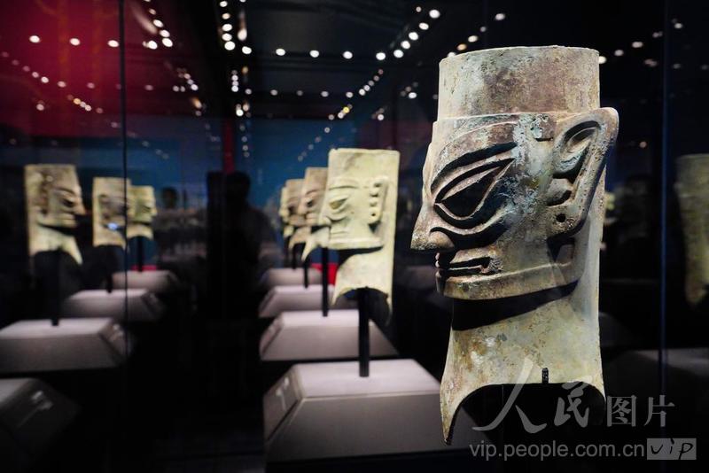 “探秘古蜀文明——三星堆与金沙”展在北京大运河博物馆亮相-人民图片网