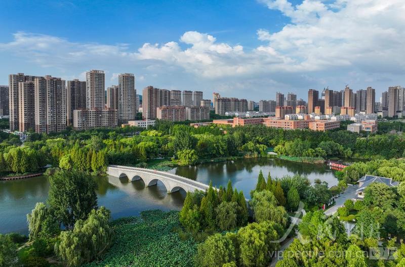 山东枣庄:国家园林城市美景如画-人民图片网