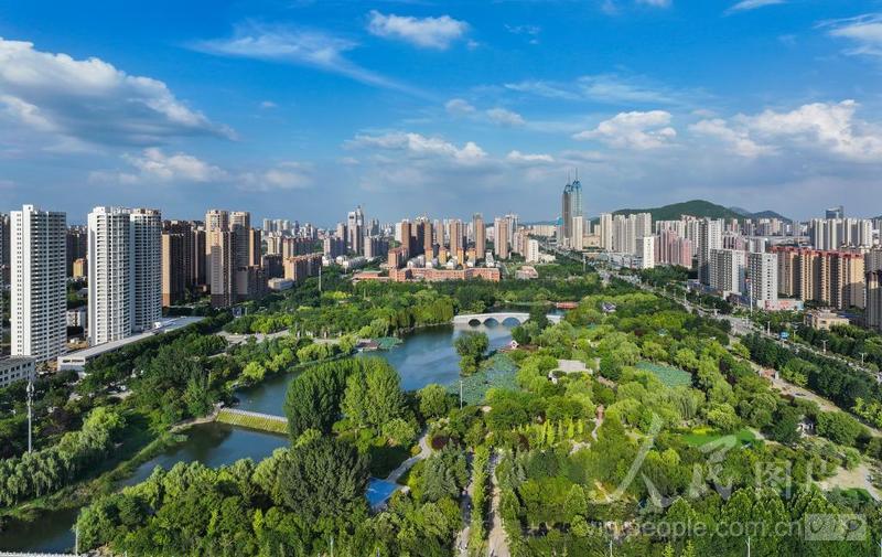 山东枣庄:国家园林城市美景如画-人民图片网
