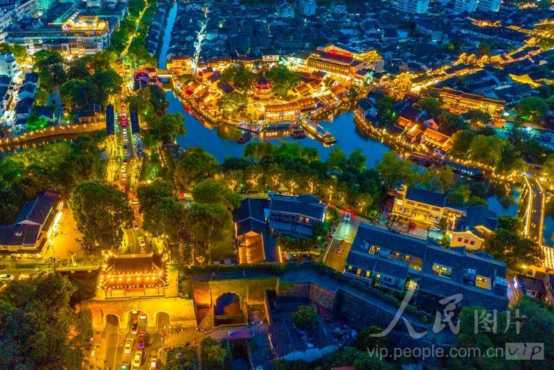 江苏苏州:阊门夜色美-人民图片网