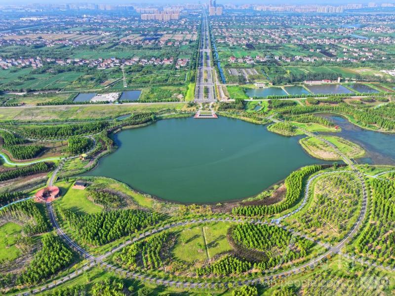 江苏启东打造最美江海岸线 滨江生态绿廊风景如画-人民图片网