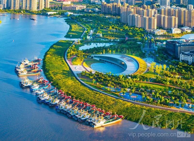 浙江宁波:甬江两岸景色美-人民图片网