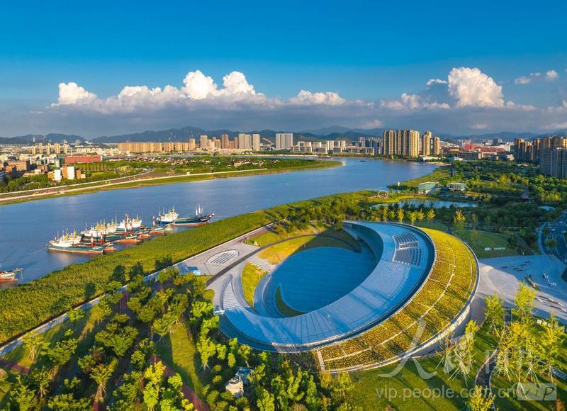 浙江宁波:甬江两岸景色美-人民图片网