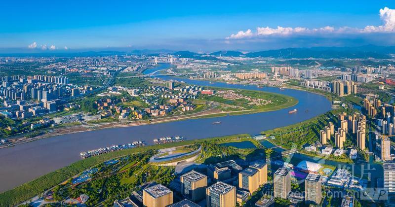 浙江宁波:甬江两岸景色美-人民图片网
